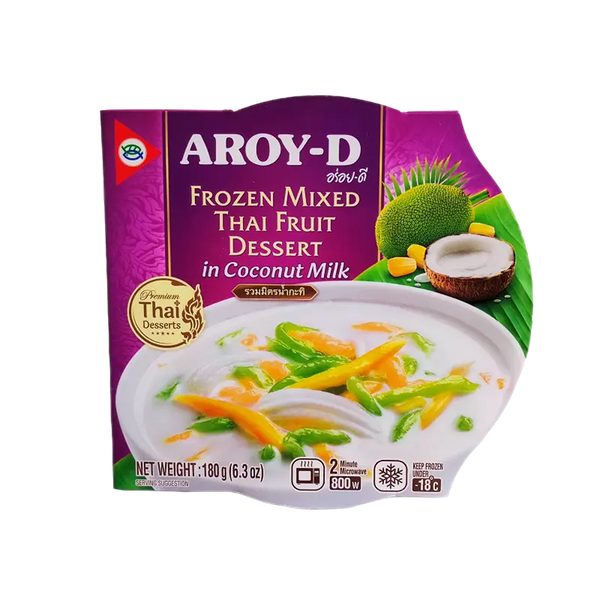 AROY-D Mixed Thai Fruit Dessert in Coconut Milk 180g (Frozen)