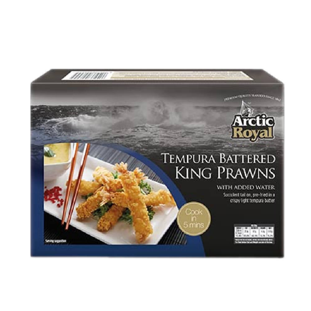 ARCTIC ROYAL Tempura Battered King Prawns 26/30 500g (Frozen)