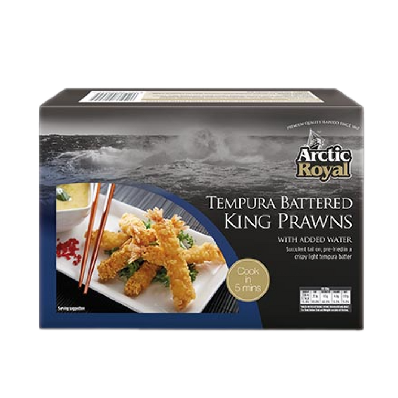 ARCTIC ROYAL Tempura Battered King Prawns 26/30 500g (Frozen)