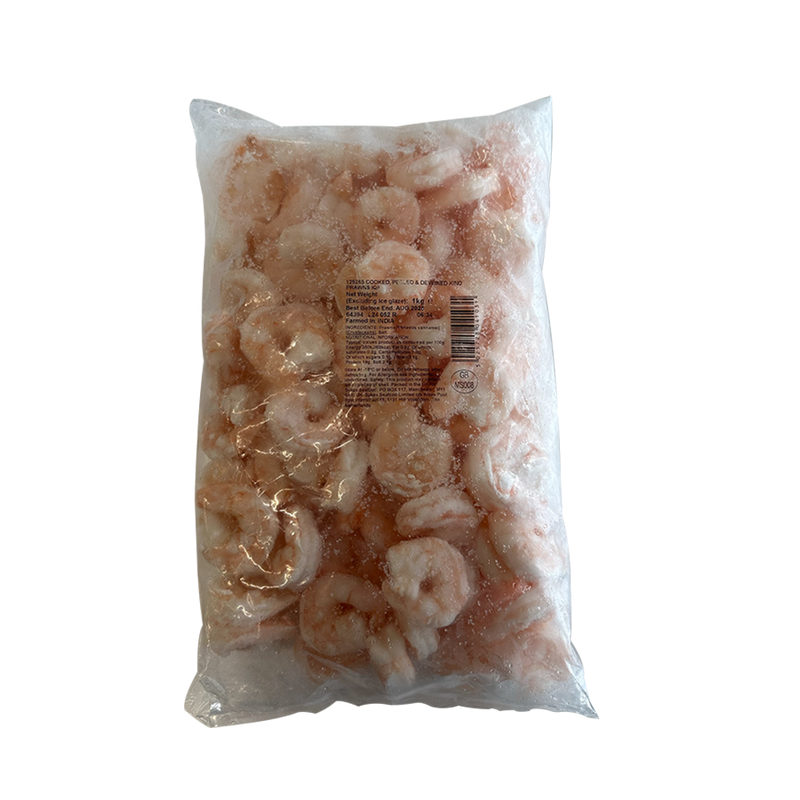 ARCTIC ROYAL Cooked & Peeled King Prawns 31/40 900gnet (Frozen)