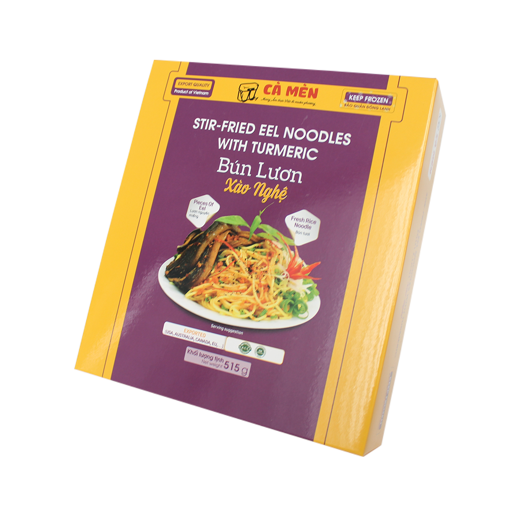 CA MEN Stir-fried Eel Noodles With Tumeric 515g (Frozen)