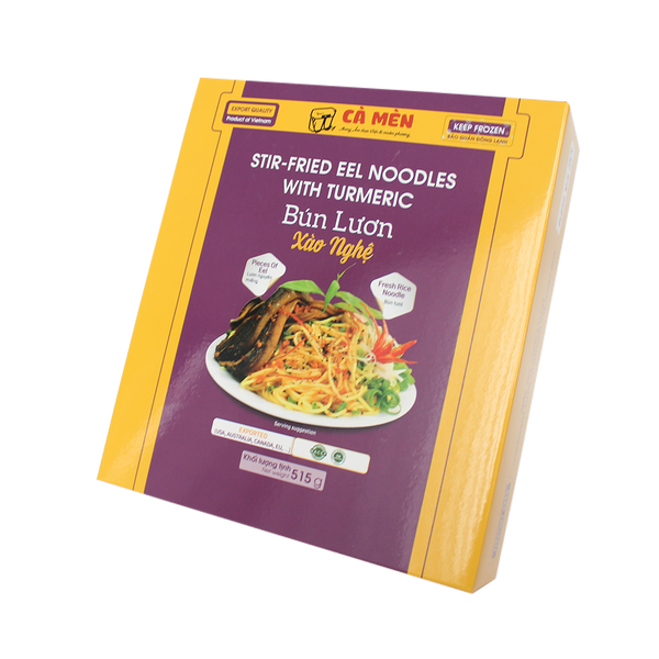 CA MEN Stir-fried Eel Noodles With Tumeric 515g (Frozen)