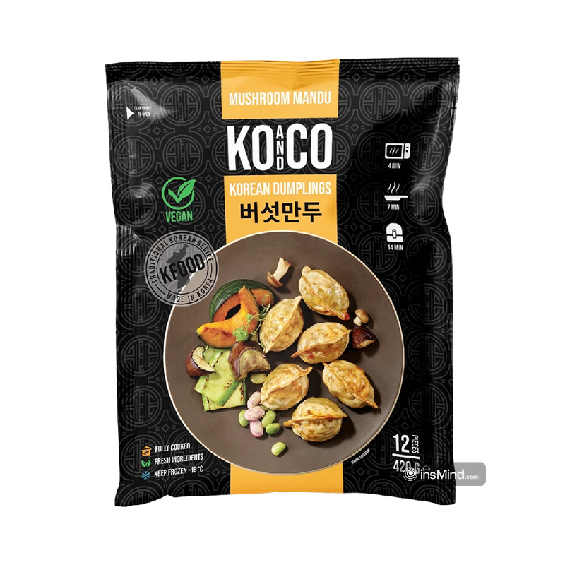 KO&CO Vegan Mushroom Mandu 420g (Frozen)