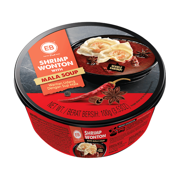 EB Shrimp Wonton with Mala Soup 100g (Frozen)