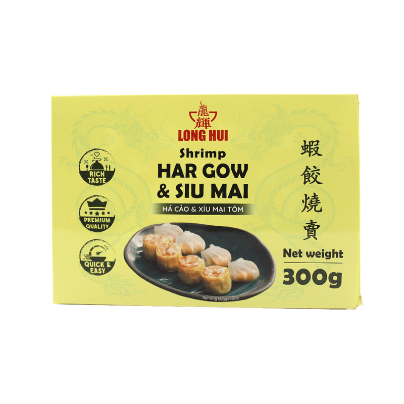 LONG HUI Shrimp Har Gow & Siu Mai 300g (Frozen)