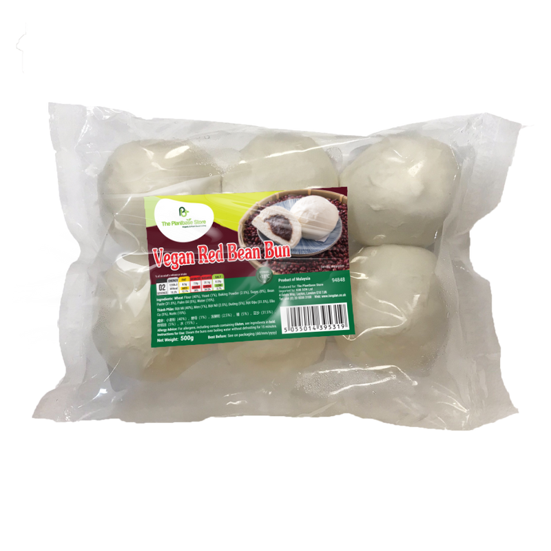 Bánh bao đậu đỏ thuần chay The Plantbase Store 500g