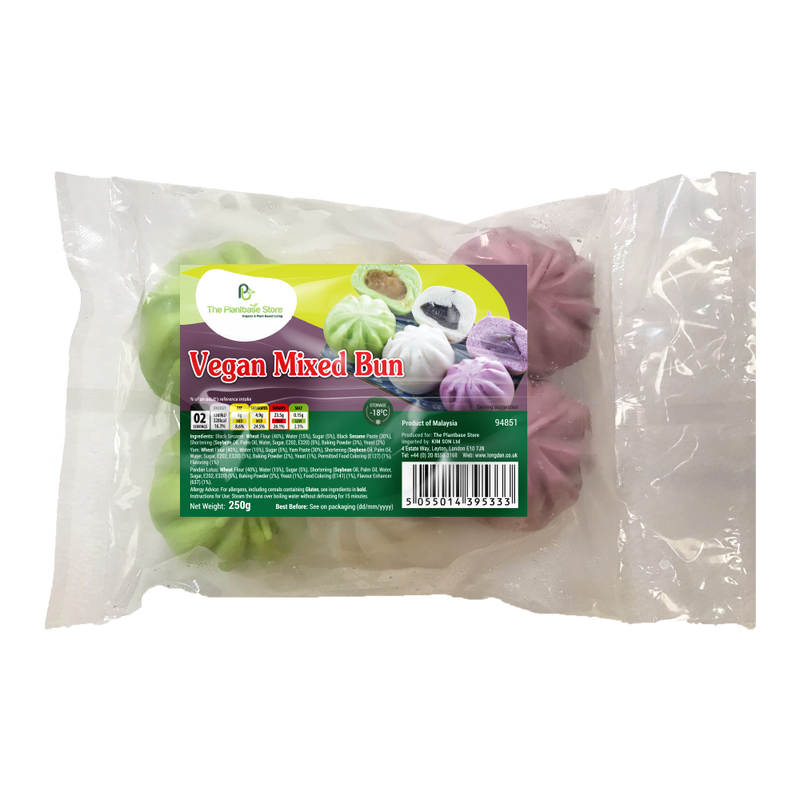 The Plantbase Store Vegan Mixed Bun 250g (Frozen)