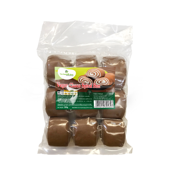 The Plantbase Store Vegan Choco Spiral Bun 250G (Frozen)