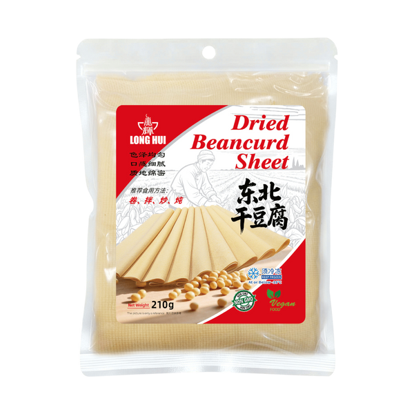 LONGHUI Dried Beancurd Sheet (Square) 210g (Frozen)