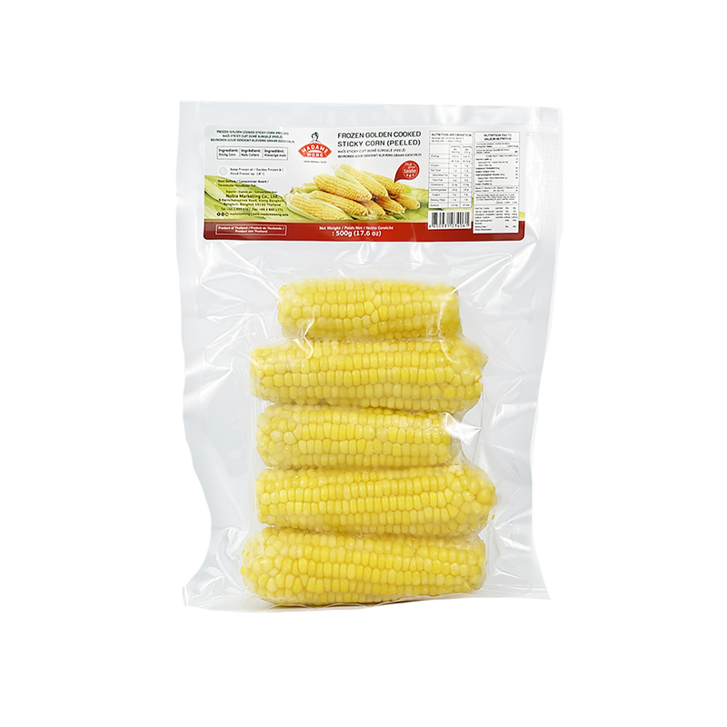 MADAME WONG Frozen Cooked Sticky Corn (Peeled) 500g