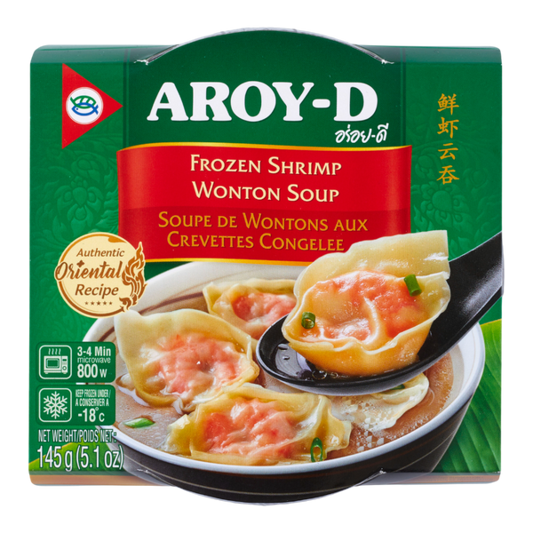AROY-D Súp Hoành Thánh Tôm 145g (Đông Lạnh)
