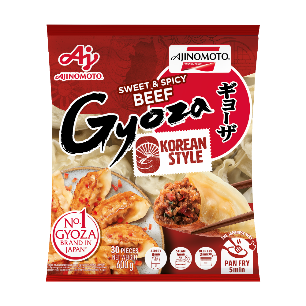 AJINOMOTO Korean Style Sweet Spicy Beef Gyoza 600g Frozen ajinomoto-korean-style-sweet-spicy-beef-gyoza-600g-frozen