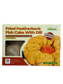 KIMSON Fried Featherback Fish Cake With Dill 500G (Frozen)