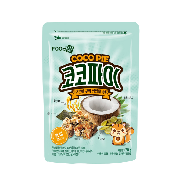 FOOD ZONE Coco Pie Brown Rice 70g