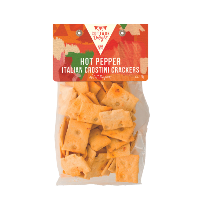 COTTAGE DELIGHT Hot Pepper Italian Crostini Crackers 170g - Longdan Official