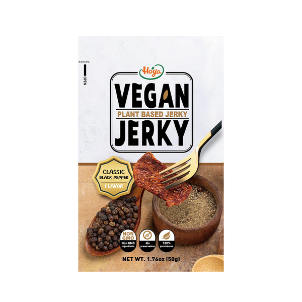 Hoya Vegan Jerky- Classic Black Pepper Flavour 50g