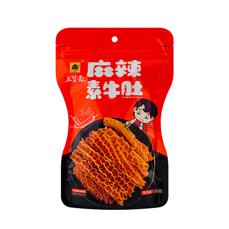 WUXIANZHAI ベジタリアン トライプ - ホット＆スパイシー 100g