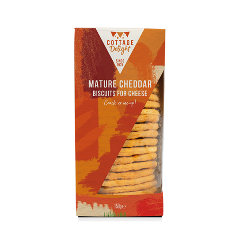 COTTAGE DELIGHT Mature Cheddar Biscuits For Cheese 150g - Longdan Official