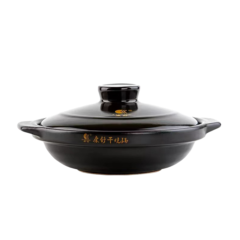 KANG SHU Black Dry Frying Pan 28 x 7cm, 1400ml