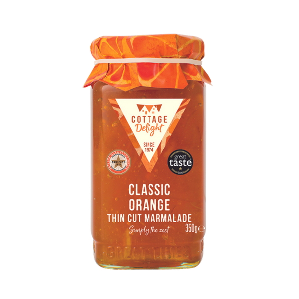COTTAGE DELIGHT Classic Orange Thin Cut Marmalade 350g - Longdan Official