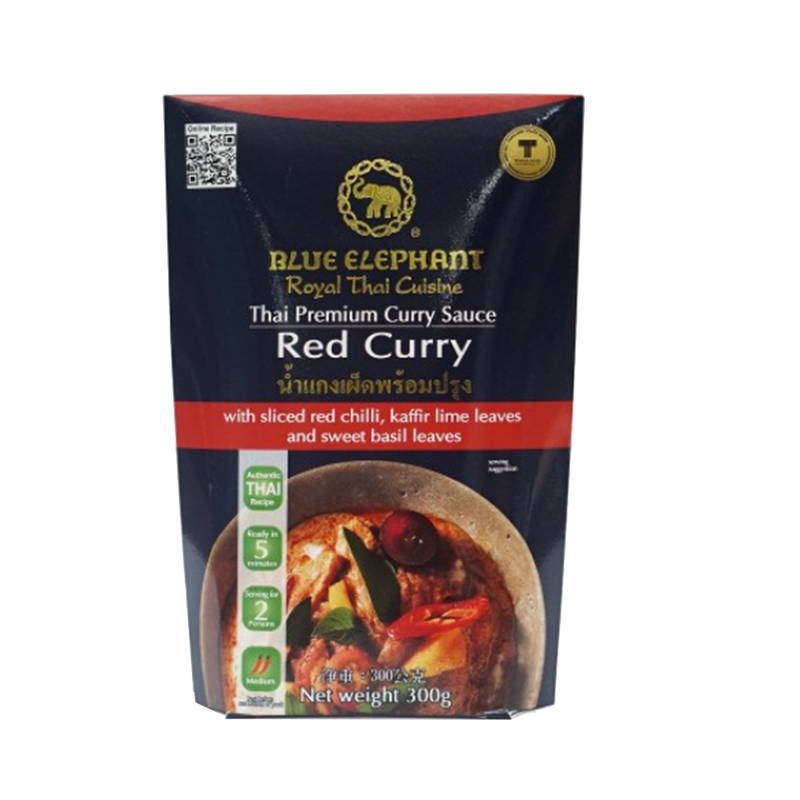 BLUE ELEPHANT Thai Curry Sauce Red Curry 300g - Longdan Official