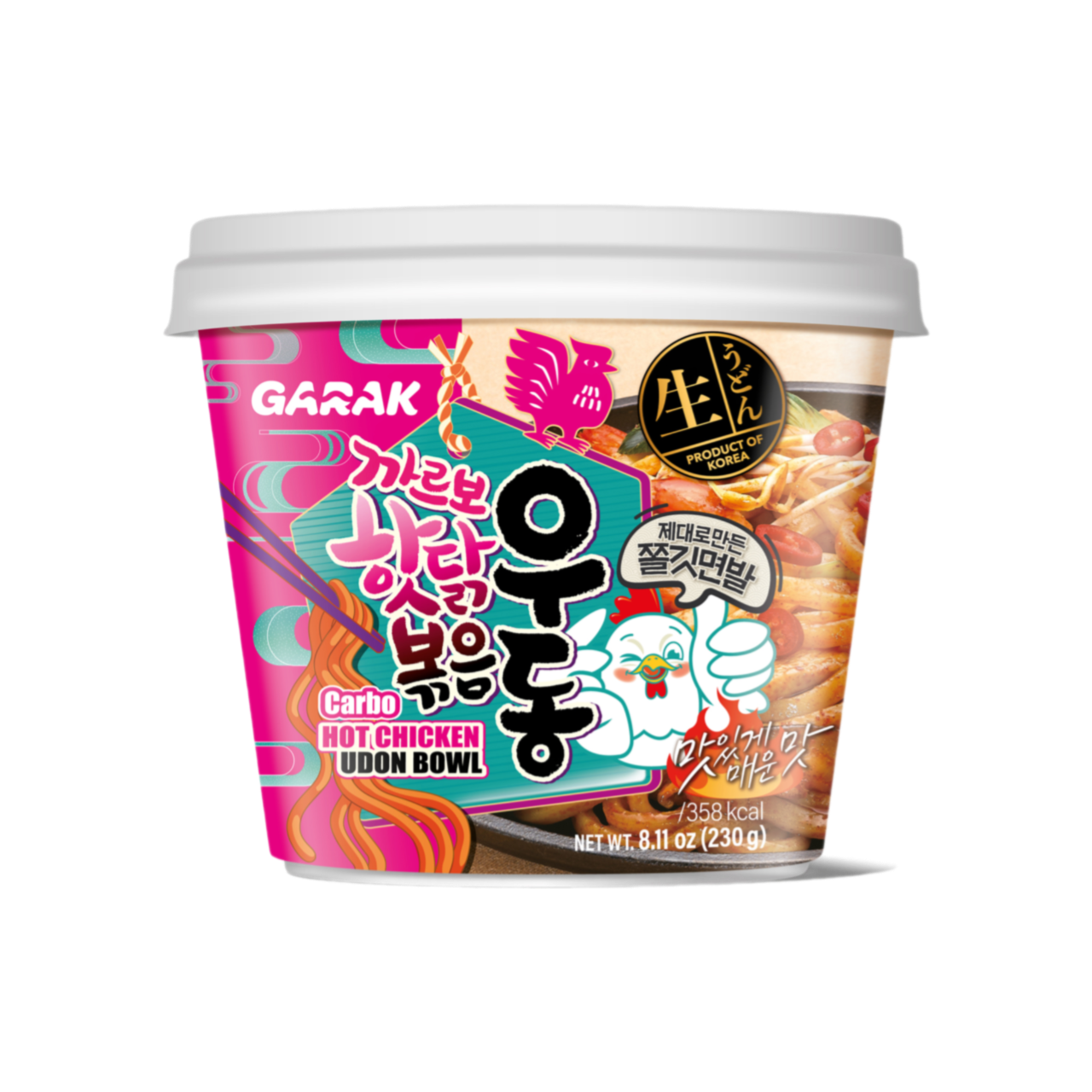 GARAK Carbonara Hot Chicken Udon Bowl 230g