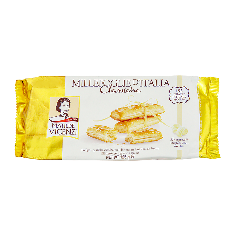 MATILDE Vicenzi Millefoglie Classiche – Puff Pastry Sticks 125g - Longdan Official