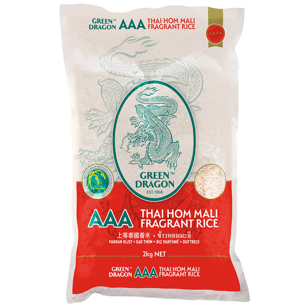 GREEN DRAGON Thai Fragrant Rice 2kg - Longdan Official