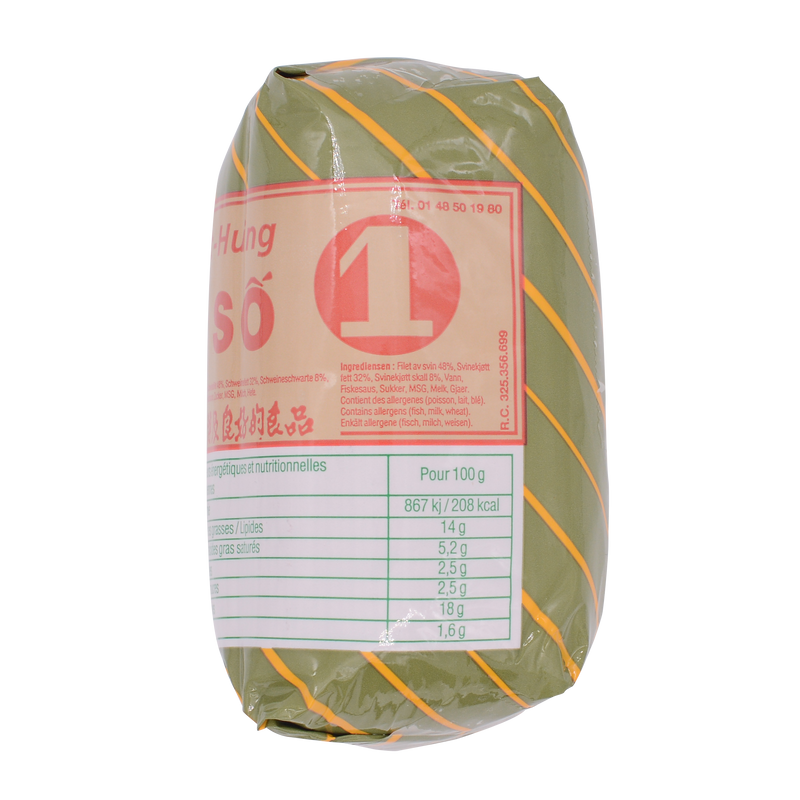 Viet Hung Pork Roll with Skin (Cha Bi) 500g - Longdan Online Supermarket