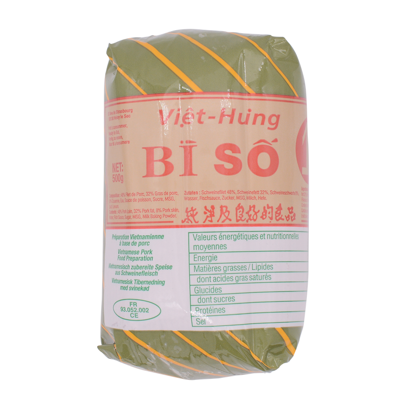 Viet Hung Pork Roll with Skin (Cha Bi) 500g - Longdan Online Supermarket