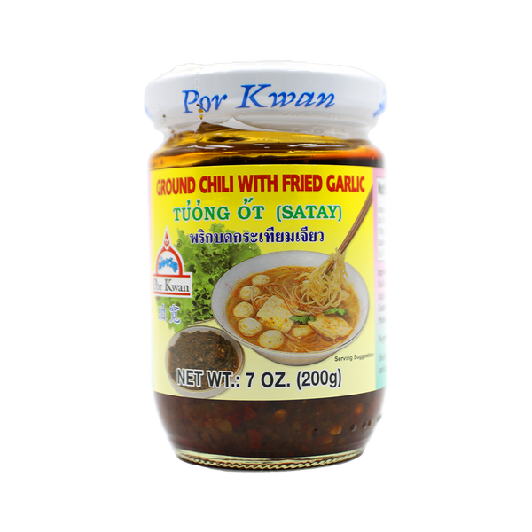 POR KWAN Ground Chili With Fried Garlic 200g