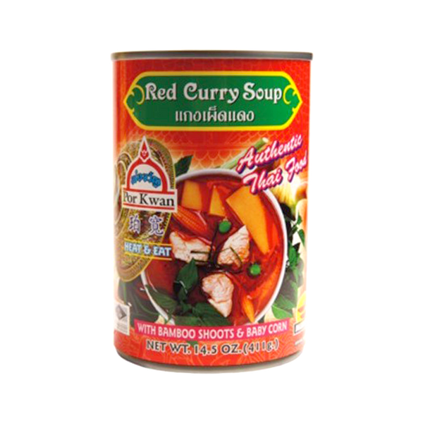 POR KWAN Can Red Curry Soup 411g - Longdan Official