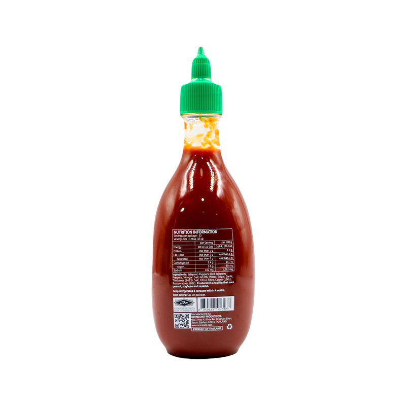 SABZU Sriracha Hot Chili Sauce 225ml - Longdan Official