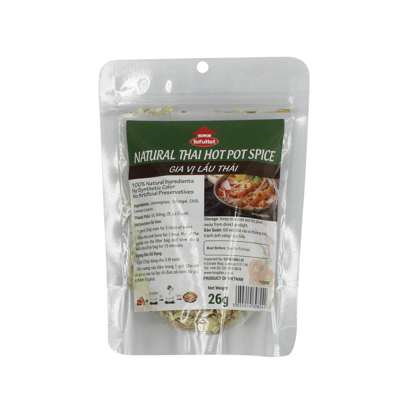 Tofuhat Natural Thai Hotpot Spice 26g - Longdan Official