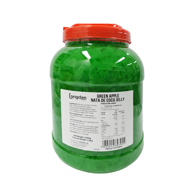 Longdan Green Apple Nata de Coco Jelly 3.85kg