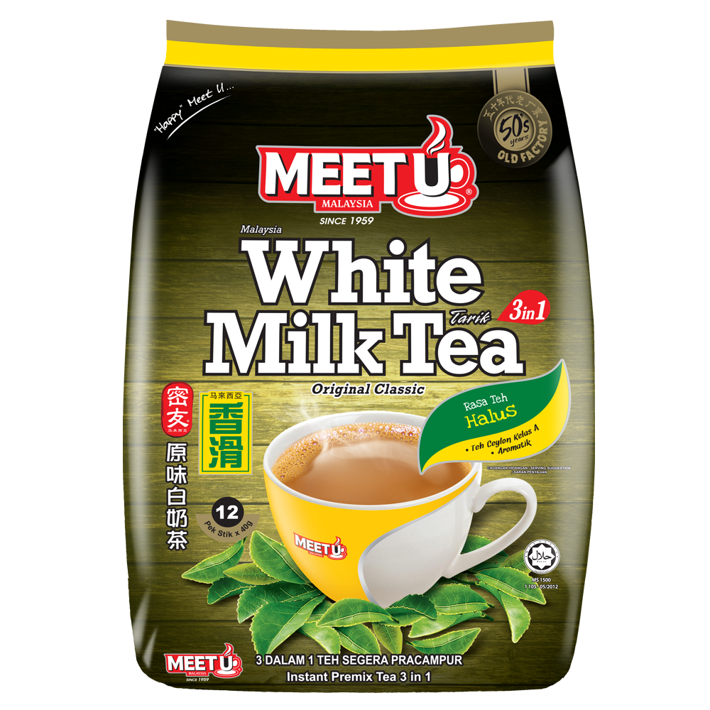 MEETU White Milk Tea 3in1 480g - Longdan Official