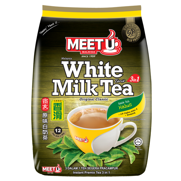 MEETU White Milk Tea 3in1 480g - Longdan Official