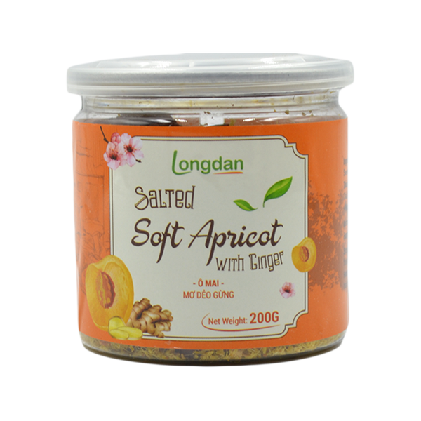 Longdan Soft Apricot With Ginger 200g - Longdan Official Online Store
