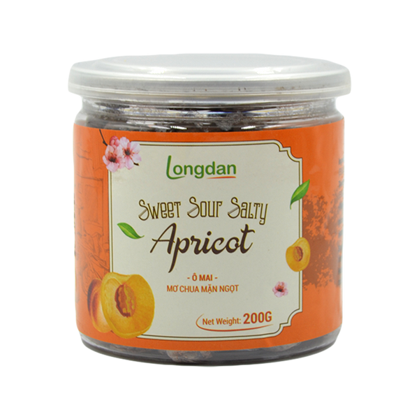 Longdan Sweet Sour Salty Apricot 200g (Case 24) - Longdan Official