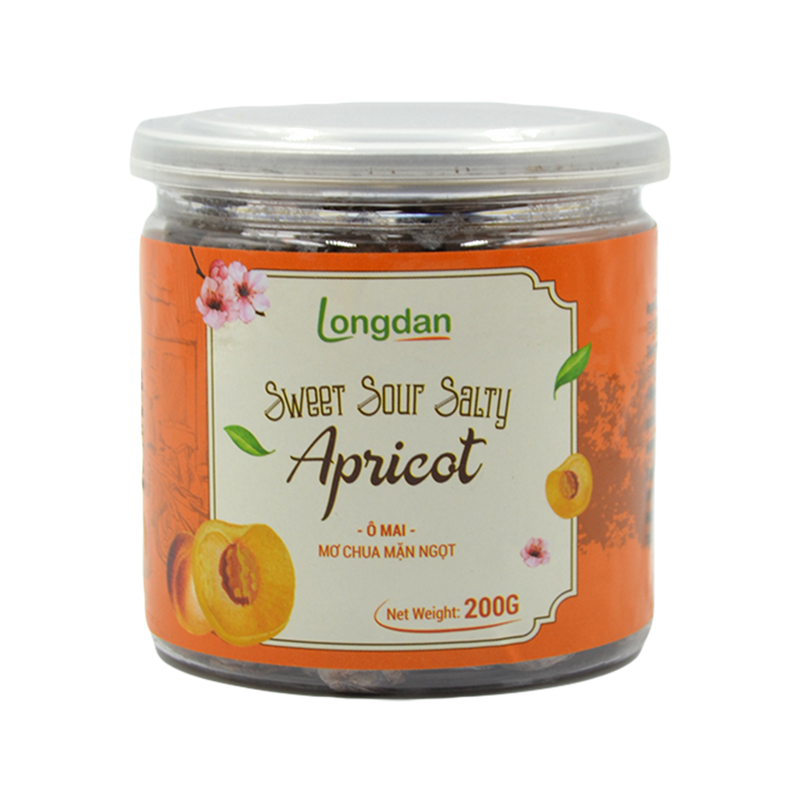 Longdan Sweet Sour Salty Apricot 200g (Case 24) - Longdan Official