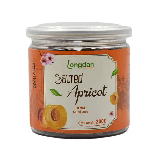 Longdan Salted Apricot 200g (Case 24) - Longdan Official