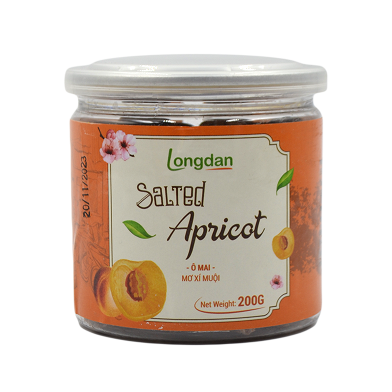 Longdan Salted Apricot 200g (Case 24) - Longdan Official