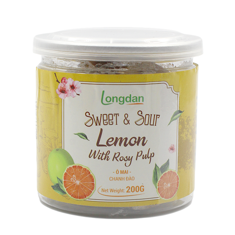 Longdan Sweet & Sour Lemon With Rosy Pulp 200g (Case 24) - Longdan Official