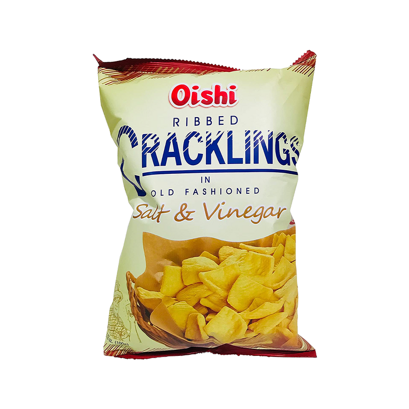 Oishi Ribbed Cracklings Salt & Vinegar 50g - Longdan Official Online Store