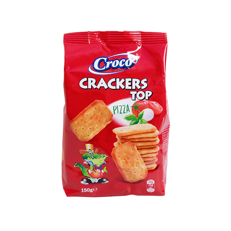 CROCO Pizza Crackers Top 150g - Longdan Official Online Store