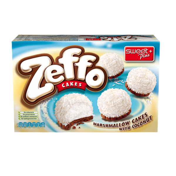 SWEET PLUS Zeffo Marshmallow Cakes with Coconut 115g - Longdan Official