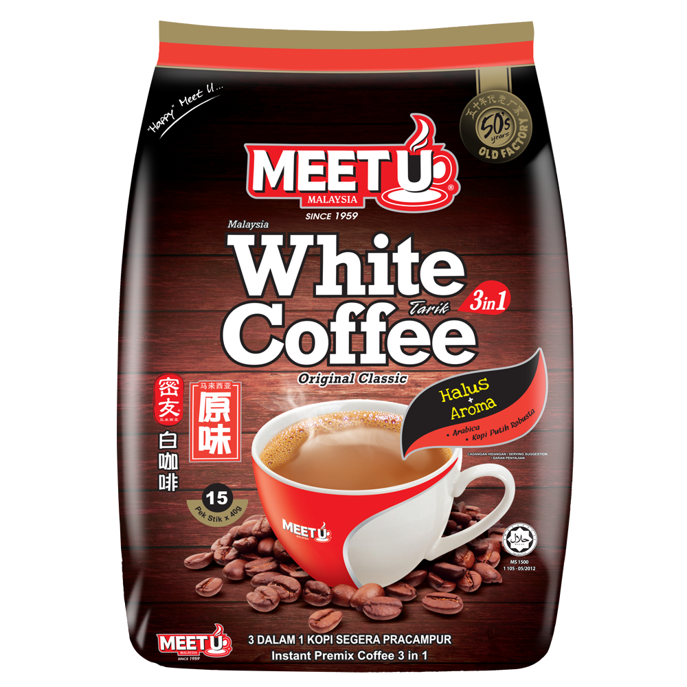 MEETU White Coffee 3in1 600g - Longdan Official