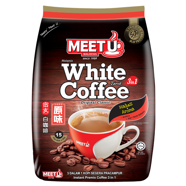 MEETU White Coffee 3in1 600g - Longdan Official