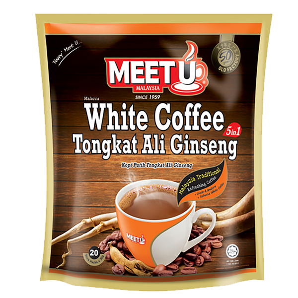 MEETU White Coffee Tongkat Ali Ginseng 5in1 600g - Longdan Official