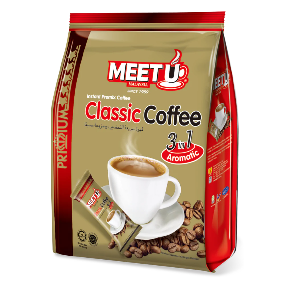 MEETU Primium Classic Coffee 3in1 400g (Case 24)